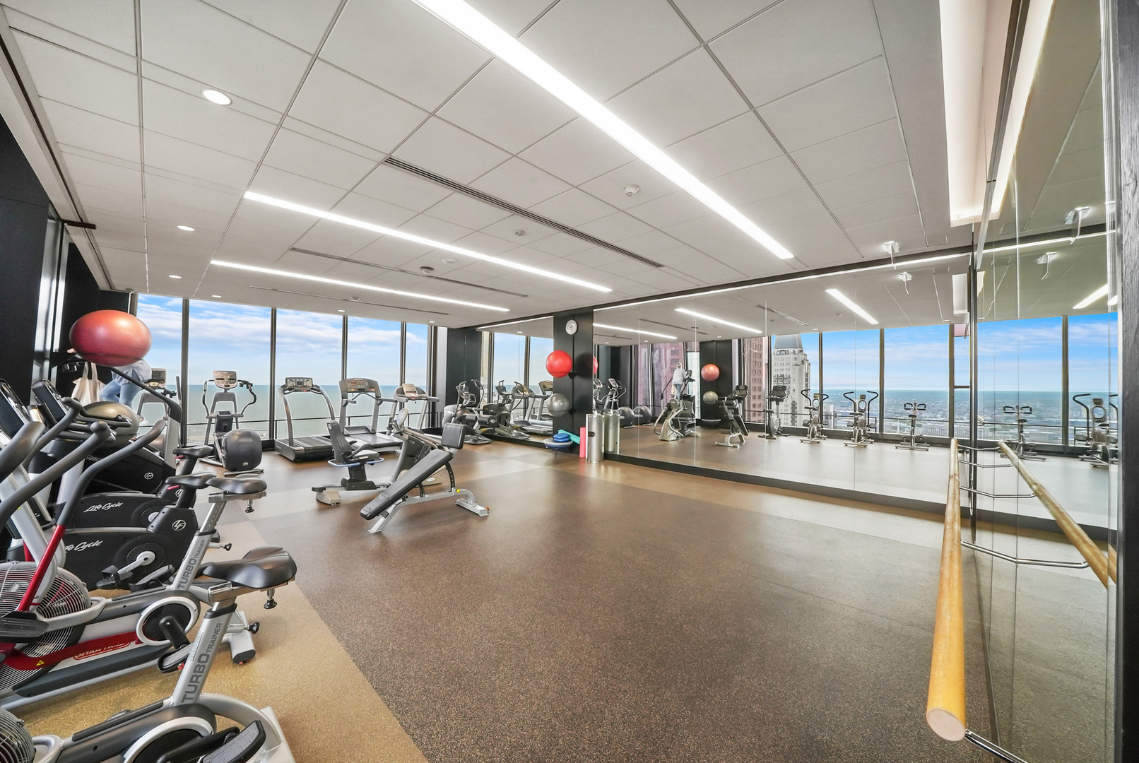 175 East Delaware Place, Unit 7107 Chicago, IL 60611 - Photo 30 of 42 a view of a room with gym equipment