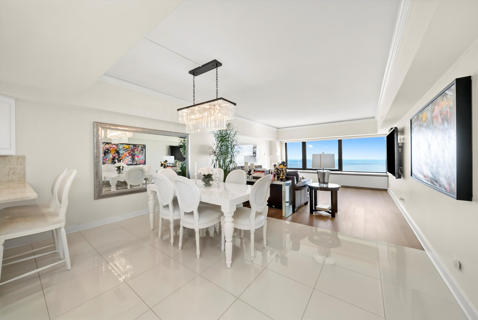 175 East Delaware Place, Unit 7107 Chicago, IL 60611 - Photo 10 of 42 a view of a dining room with furniture