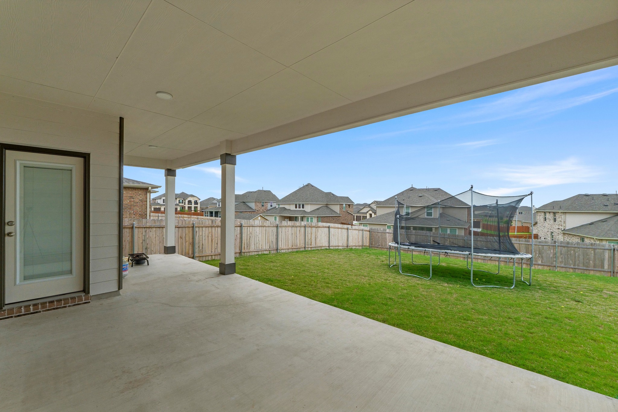 4729 San Rufo Drive Round Rock, TX 78665 - Photo 33 of 36 Spacious covered patio with concrete flooring