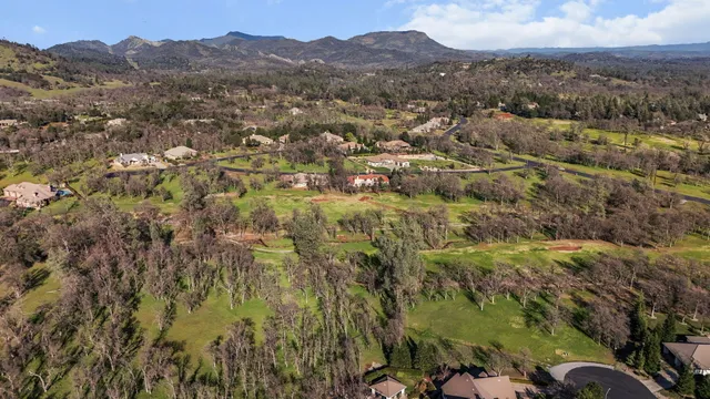 a view of a city with mountain