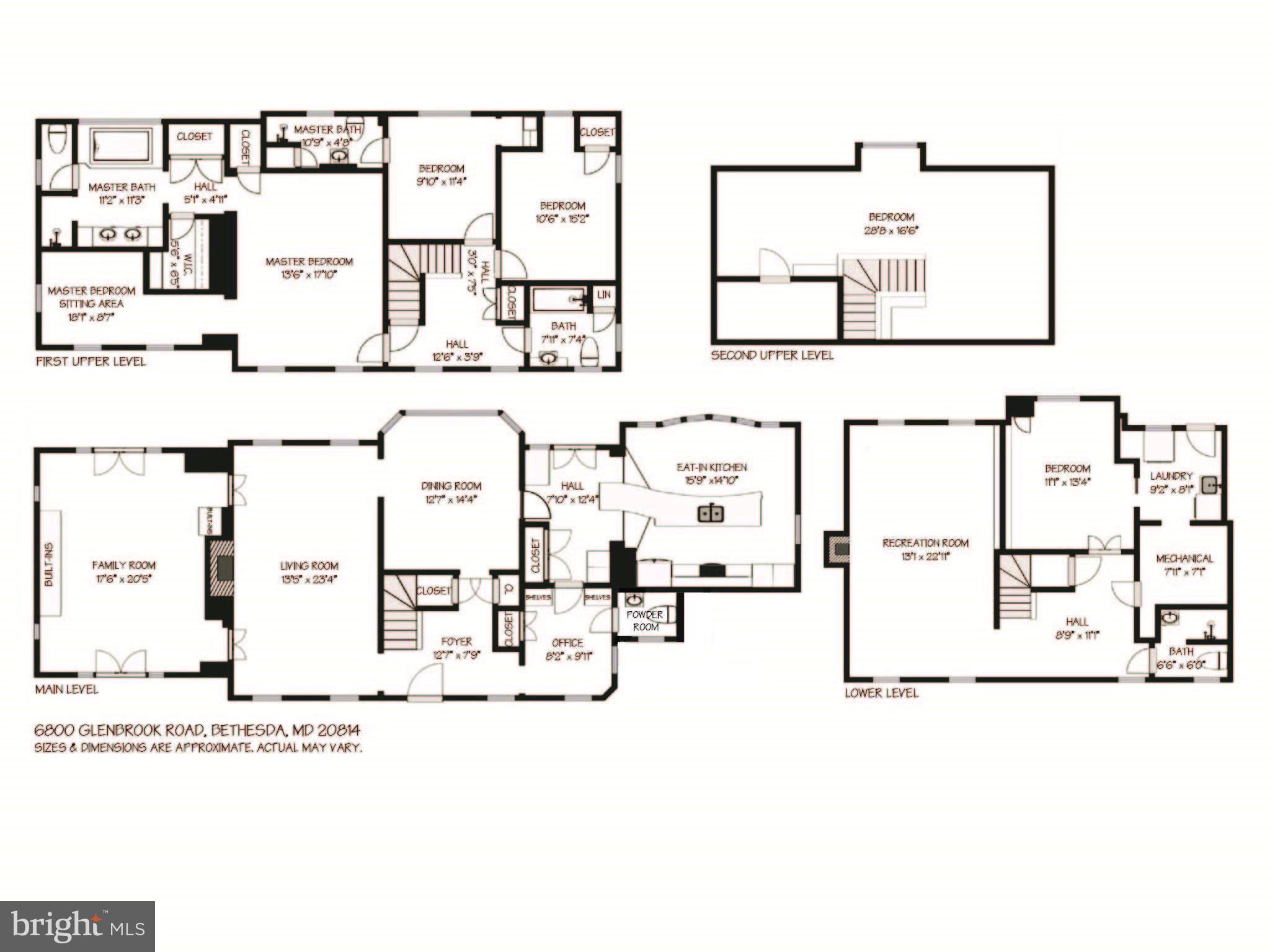 6800 Glenbrook Road Bethesda, MD 20814 - Photo 30 of 30 a black and white photo of a room