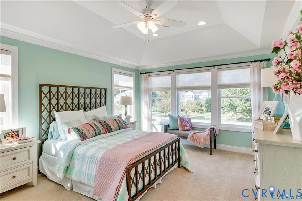 15913 Maclear Drive Midlothian, VA 23112 - Photo 9 of 31 a bedroom with a bed and a large window with the outer view