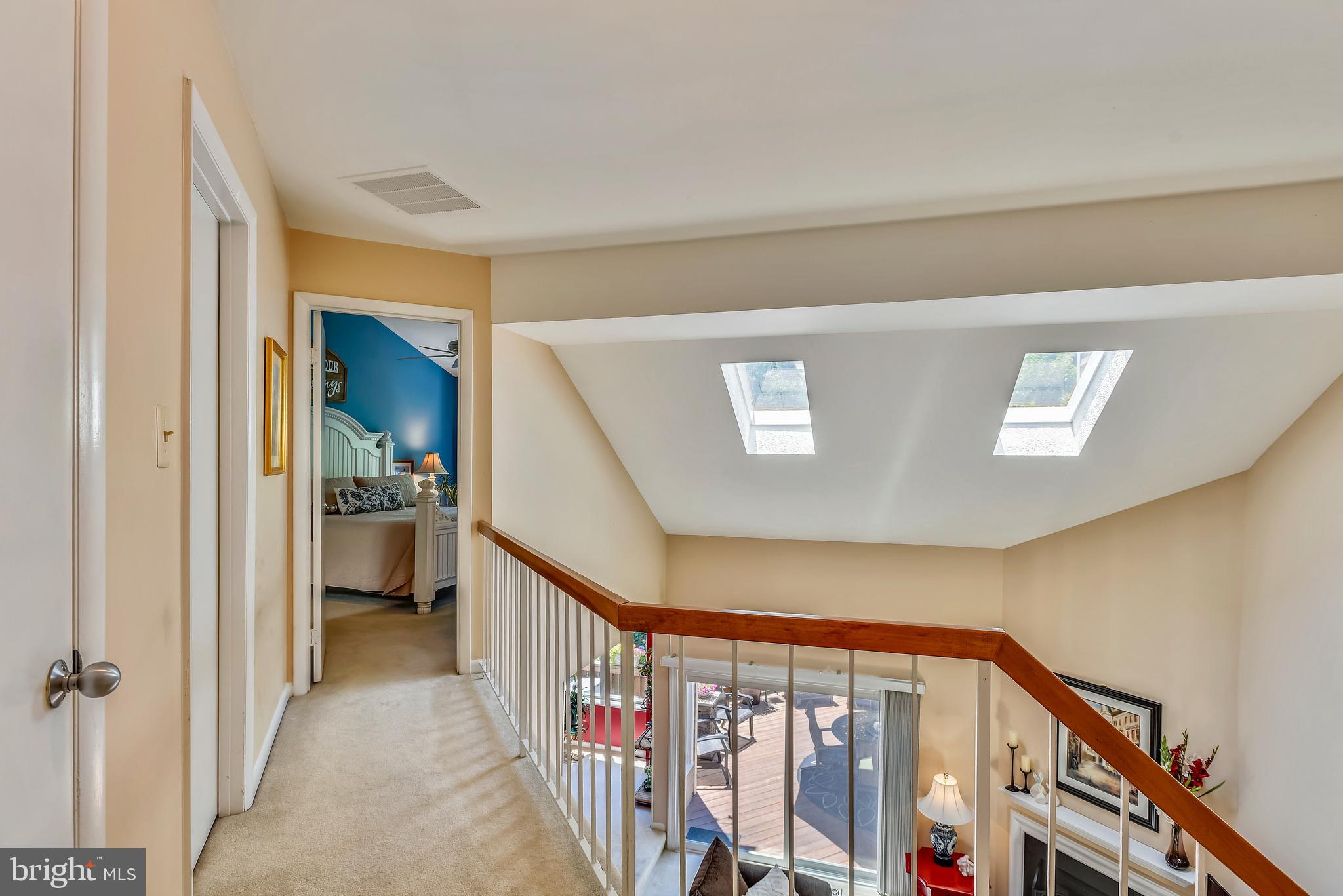 11627 Chapel Cross Way Reston, VA 20194 - Photo 20 of 63 Upper Level Hallway and Skylights
