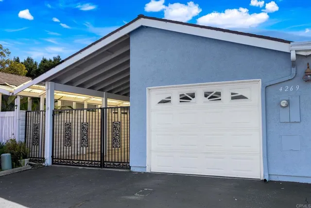 a backyard of a house