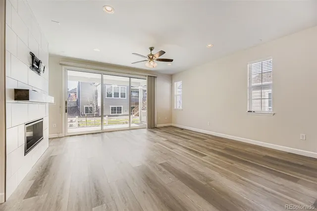 a view of livingroom with hardwood floor and window