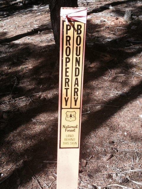 National Forest Land on West boundary