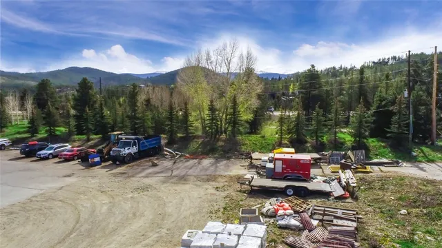 a view of a lake with a mountain