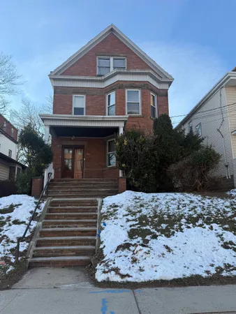 a front view of a house