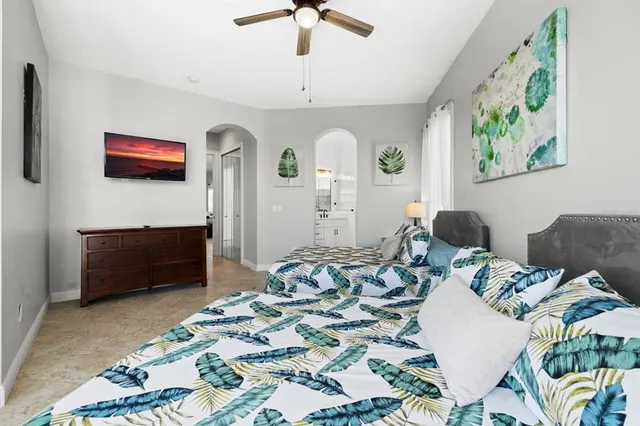 a view of a balcony with table and chairs