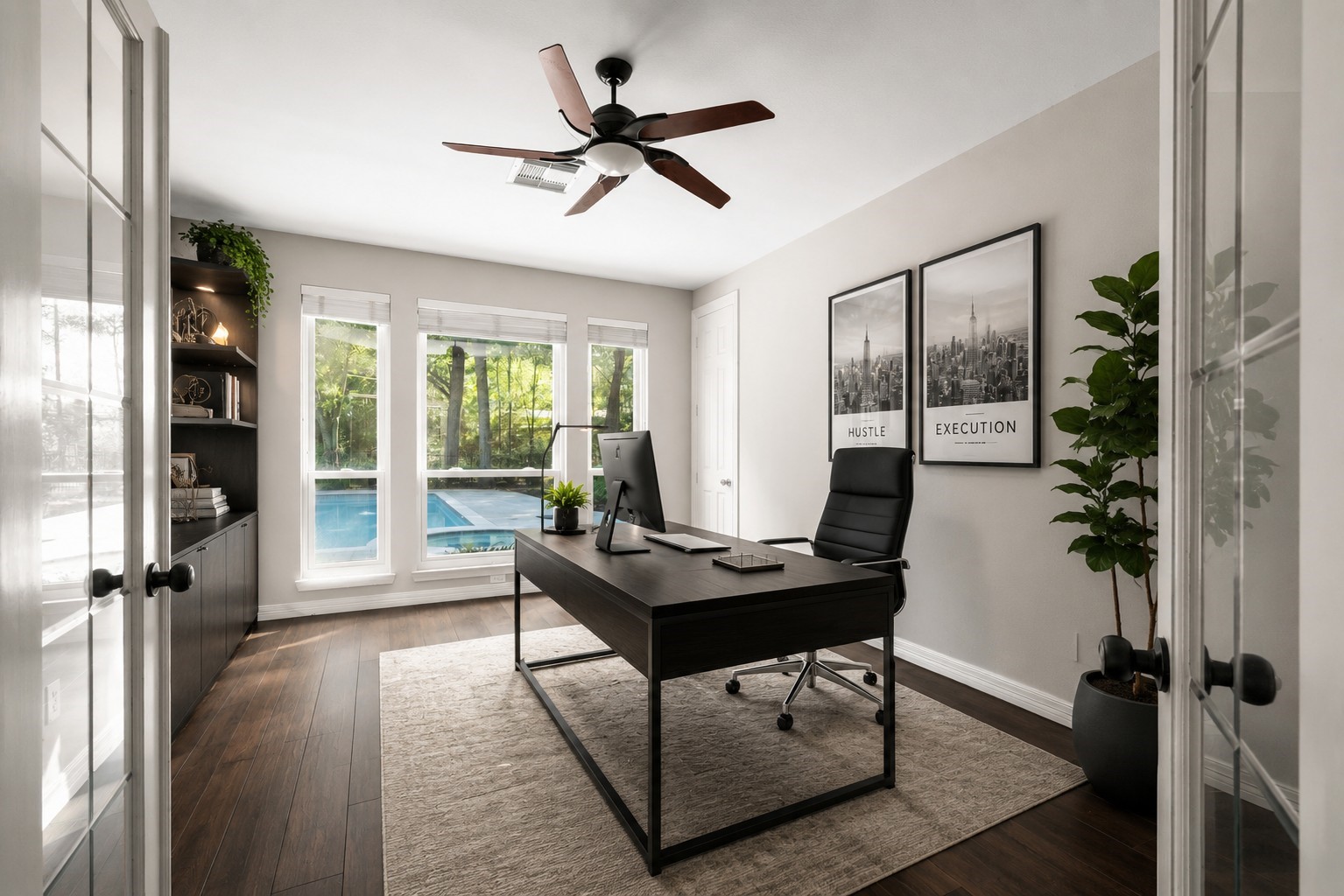 2326 Timbergreen Circle Magnolia, TX 77355 - Photo 22 of 43 a living room with furniture a ceiling fan and a large window