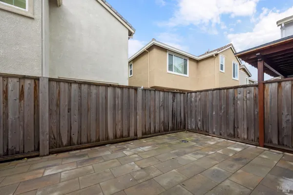 a view of wooden fence