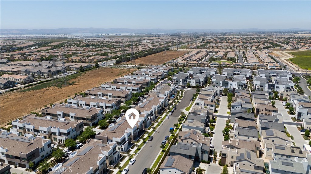 3610 East Pollock Street, Unit 4 Ontario, CA 91761 - Photo 34 of 47 an aerial view of a city with ocean view