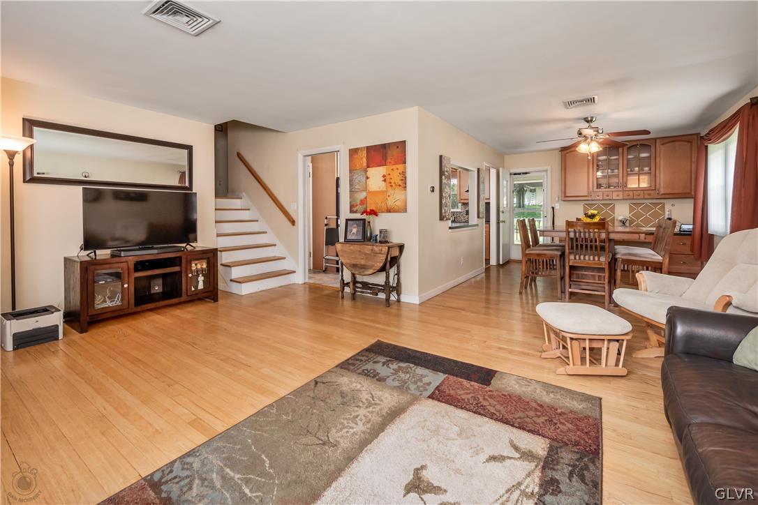 2439 Congress Street Allentown, PA 18104 - Photo 5 of 32 Open concept living room with hardwood floors