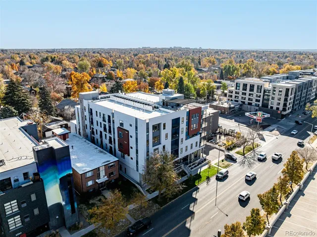 a view of city with tall buildings