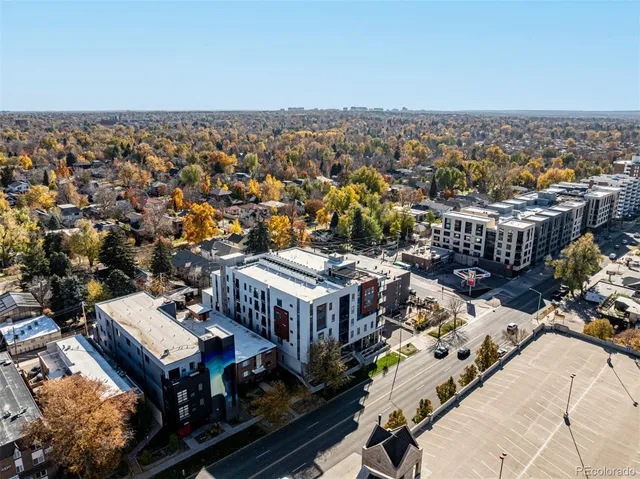 a view of a city in middle of a city