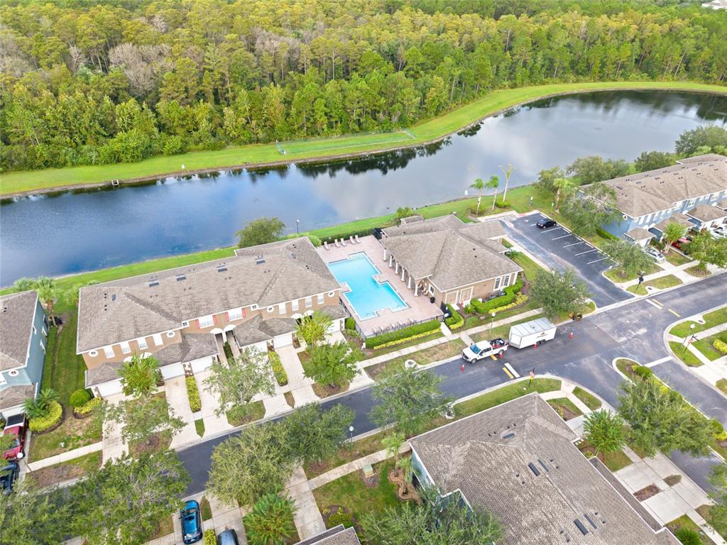 10475 Manderley Way Orlando, FL 32829 - Photo 29 of 31 an aerial view of a house with a lake view