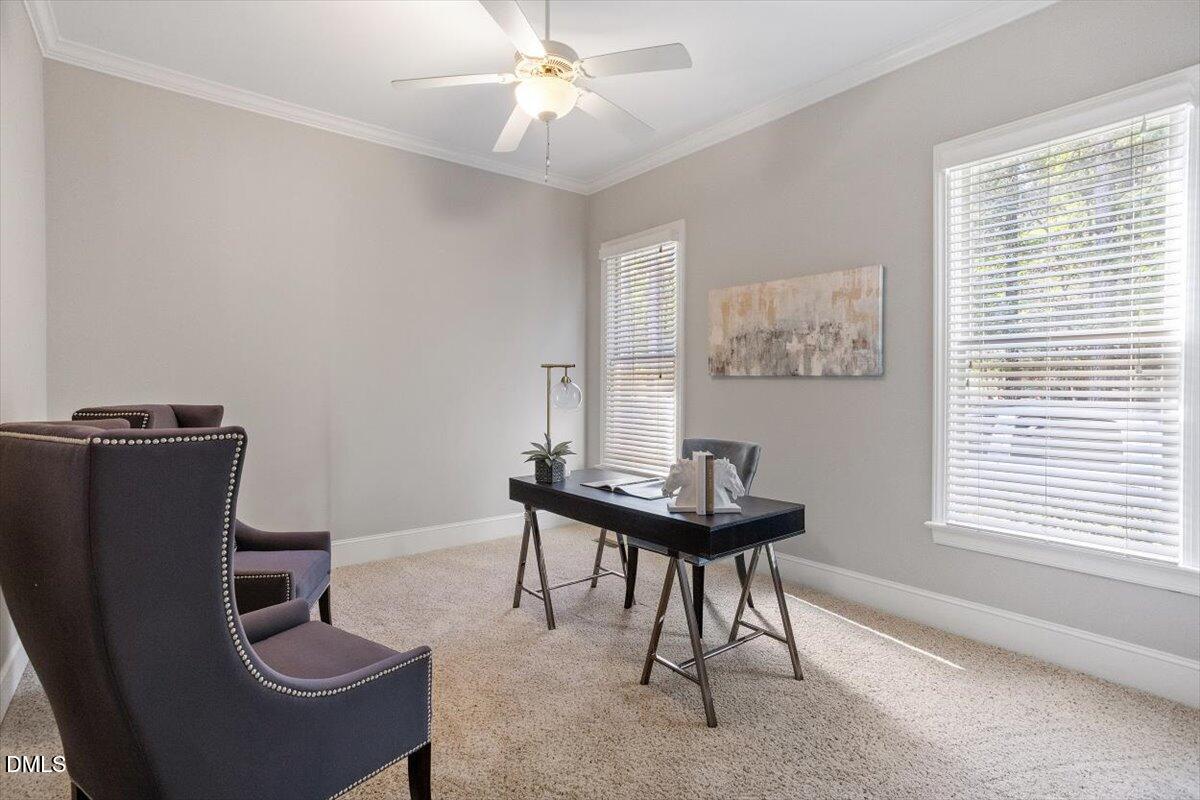 124 Dartmoor Lane Raleigh, NC 27614 - Photo 19 of 64 Main Floor Bedroom as Office