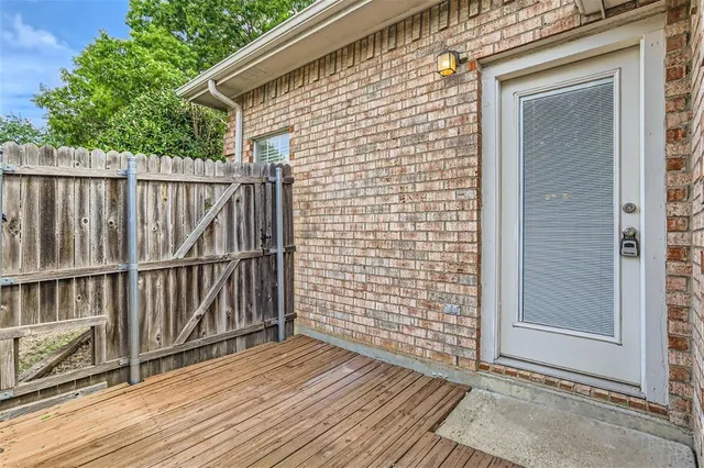 a view of outdoor space with deck and backyard