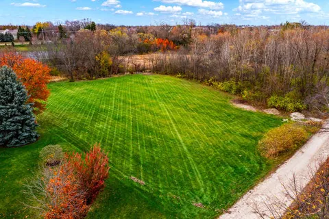a view of a lake with a outdoor space
