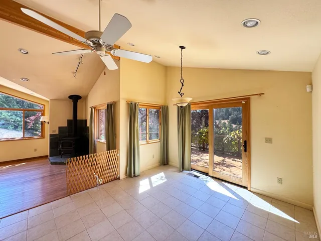 a view of a living room and a window