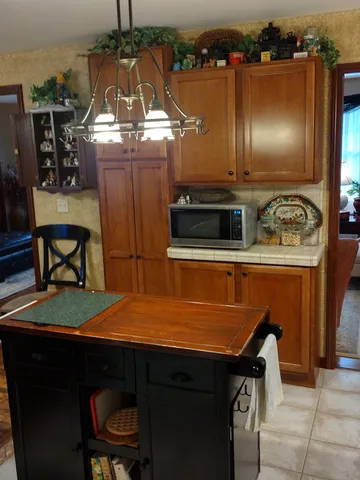 a room with a bed and a mirror