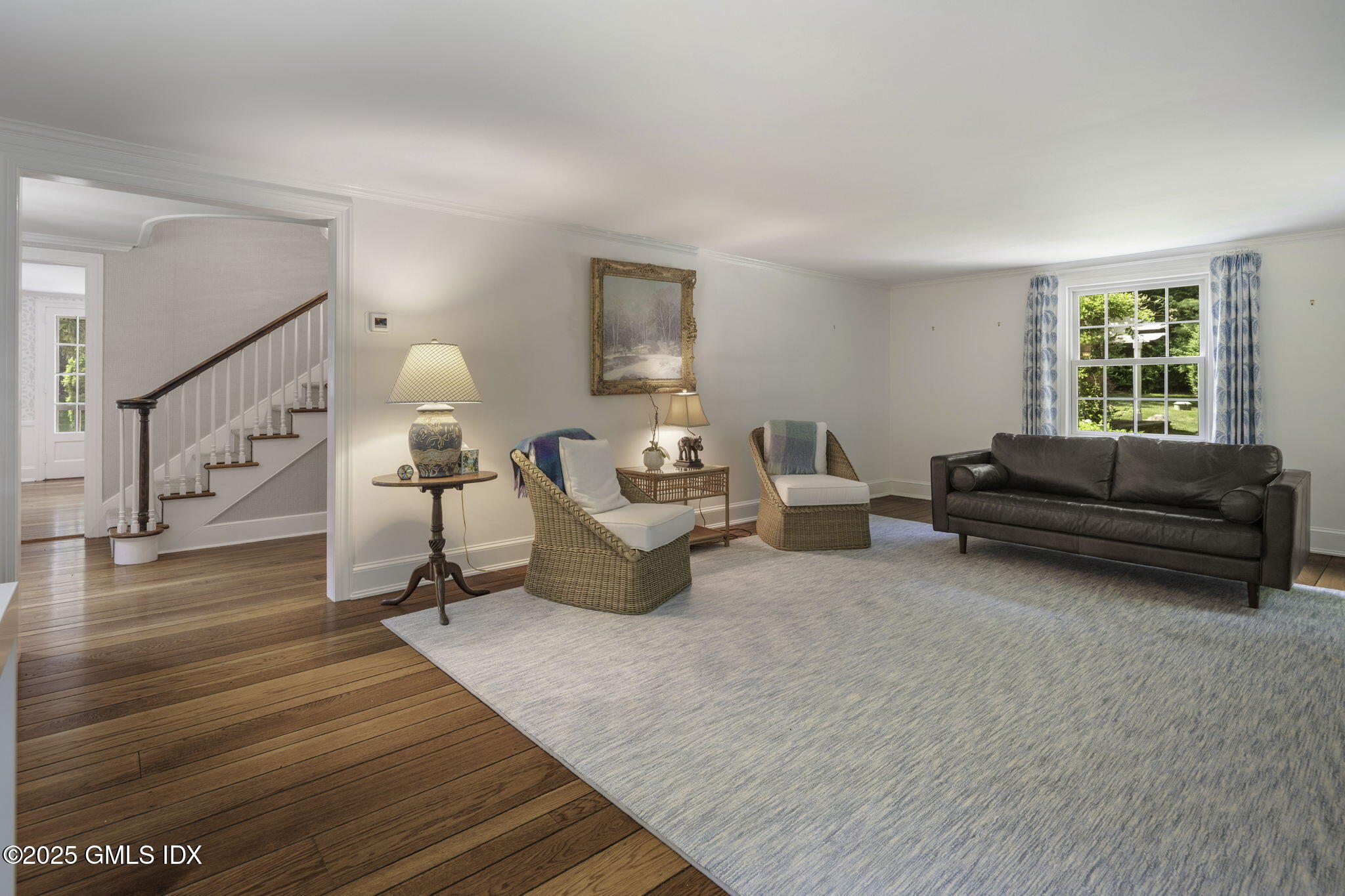 350 Wire Mill Road Stamford, CT 06903 - Photo 4 of 51 a living room with furniture and a wooden floor
