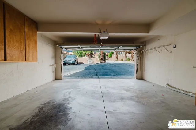 a view of parking garage