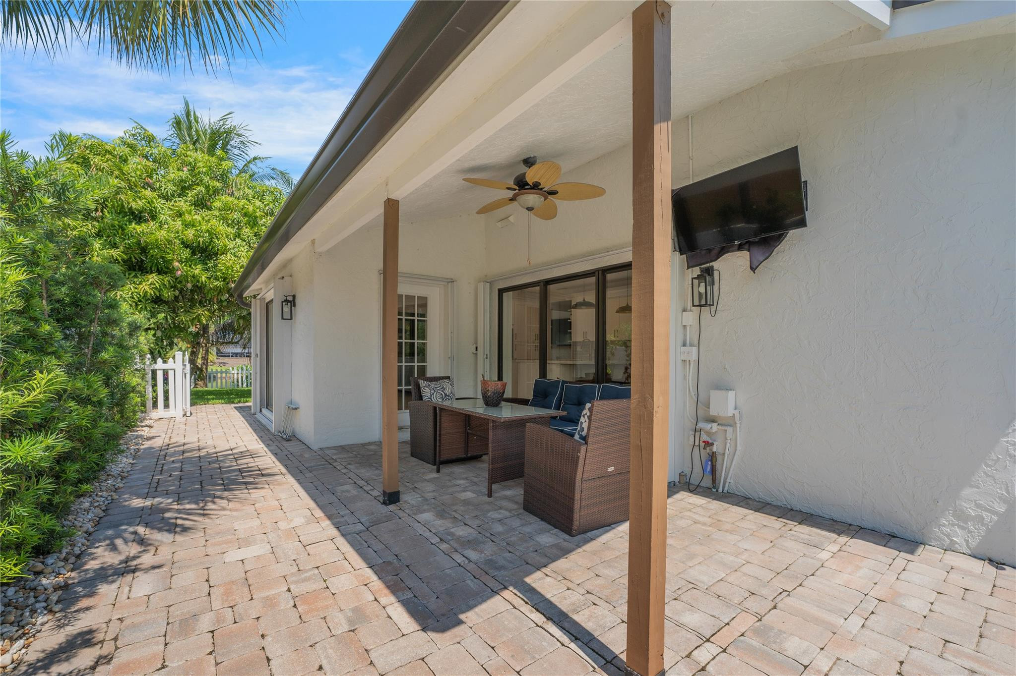 741 Mockingbird Lane Plantation, FL 33324 - Photo 52 of 59 a view of a entryway door and potted plants