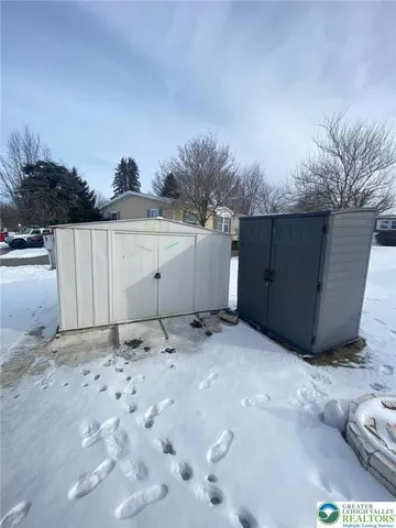 a backyard of a house