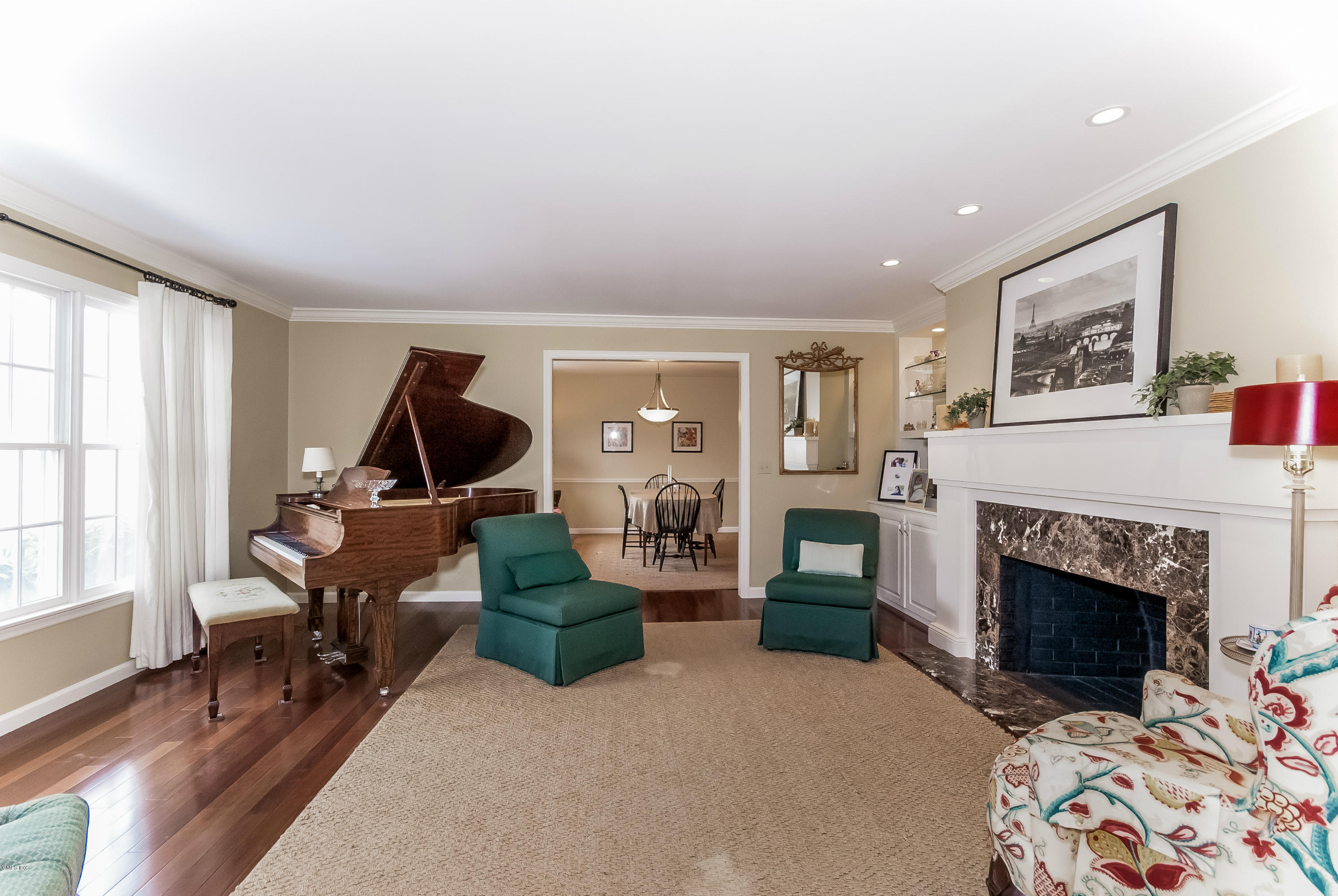 21 Roberta Lane Greenwich, CT 06830 - Photo 5 of 39 a living room with furniture and a fireplace