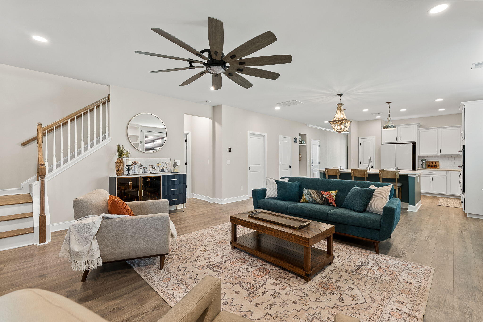 674 Black Pine Road Moncks Corner, SC 29461 - Photo 35 of 66 Living room view to stairs