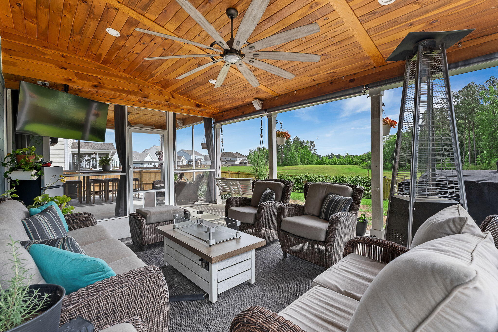 674 Black Pine Road Moncks Corner, SC 29461 - Photo 4 of 66 Covered porch view to backyard