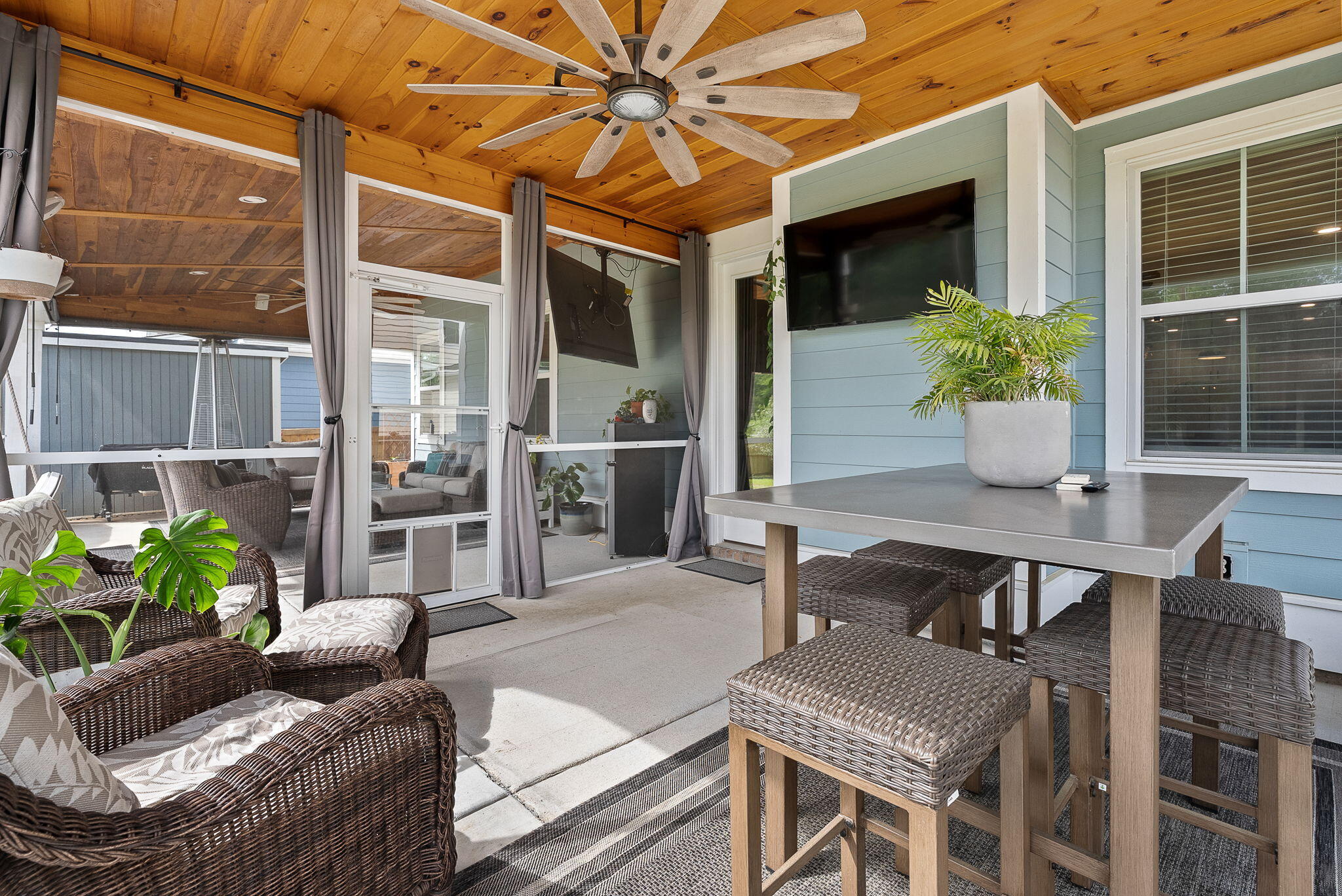 674 Black Pine Road Moncks Corner, SC 29461 - Photo 45 of 66 Screened porch view to covered porch