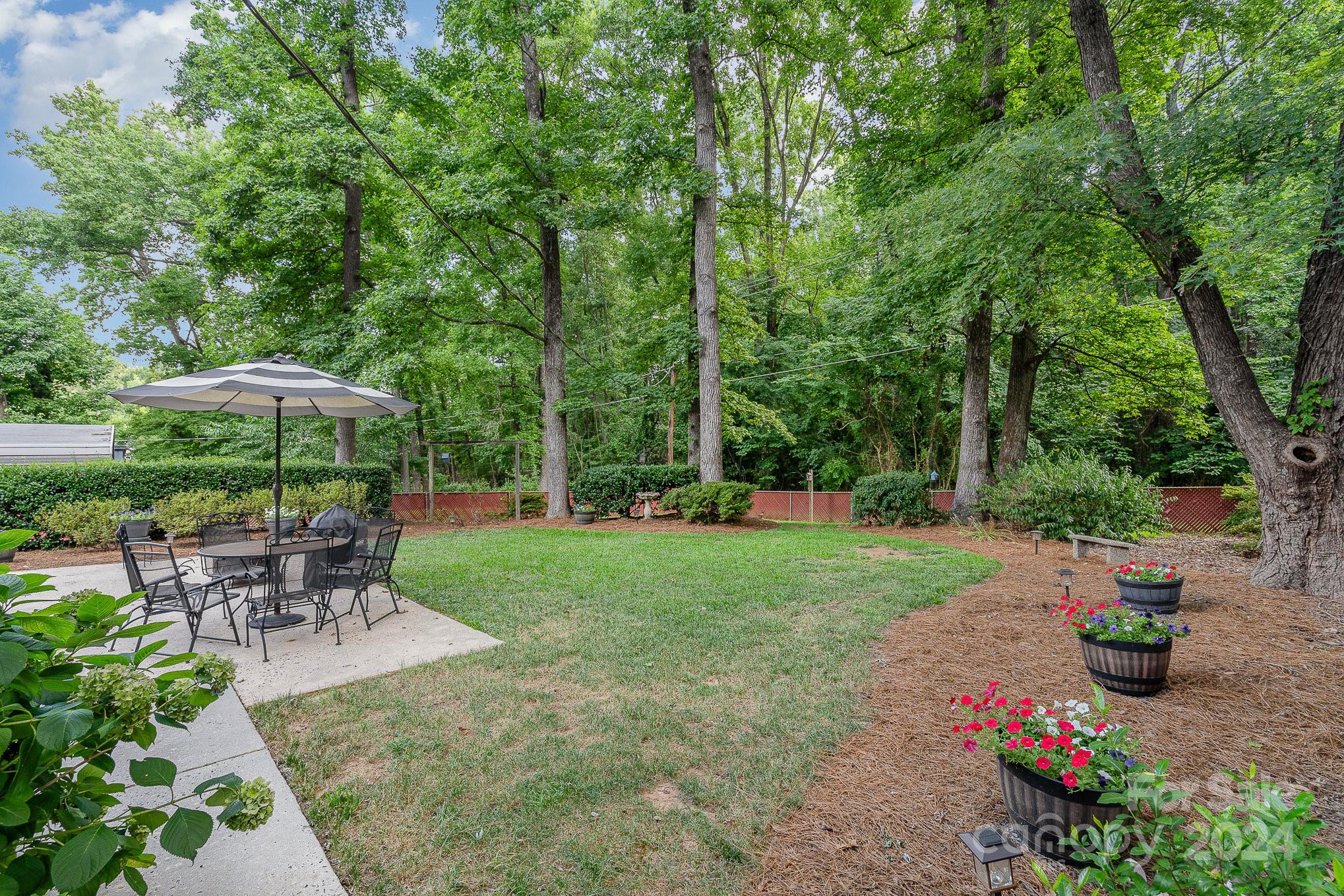 6529 Idlebrook Drive Charlotte, NC 28212 - Photo 2 of 28 a view of a backyard with sitting area