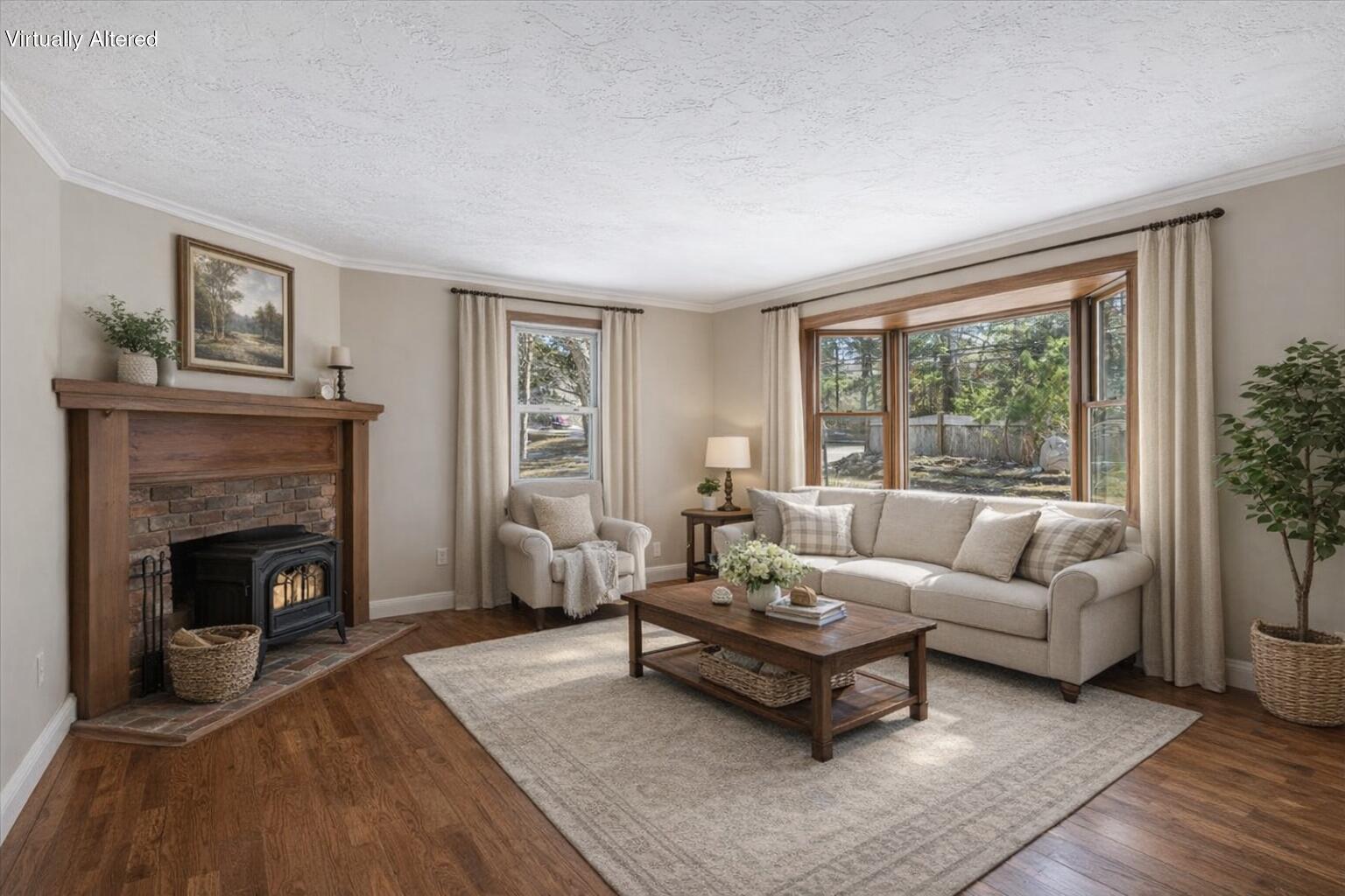 1094 County Road Cataumet, MA 02534 - Photo 8 of 42 a living room with furniture and a fireplace
