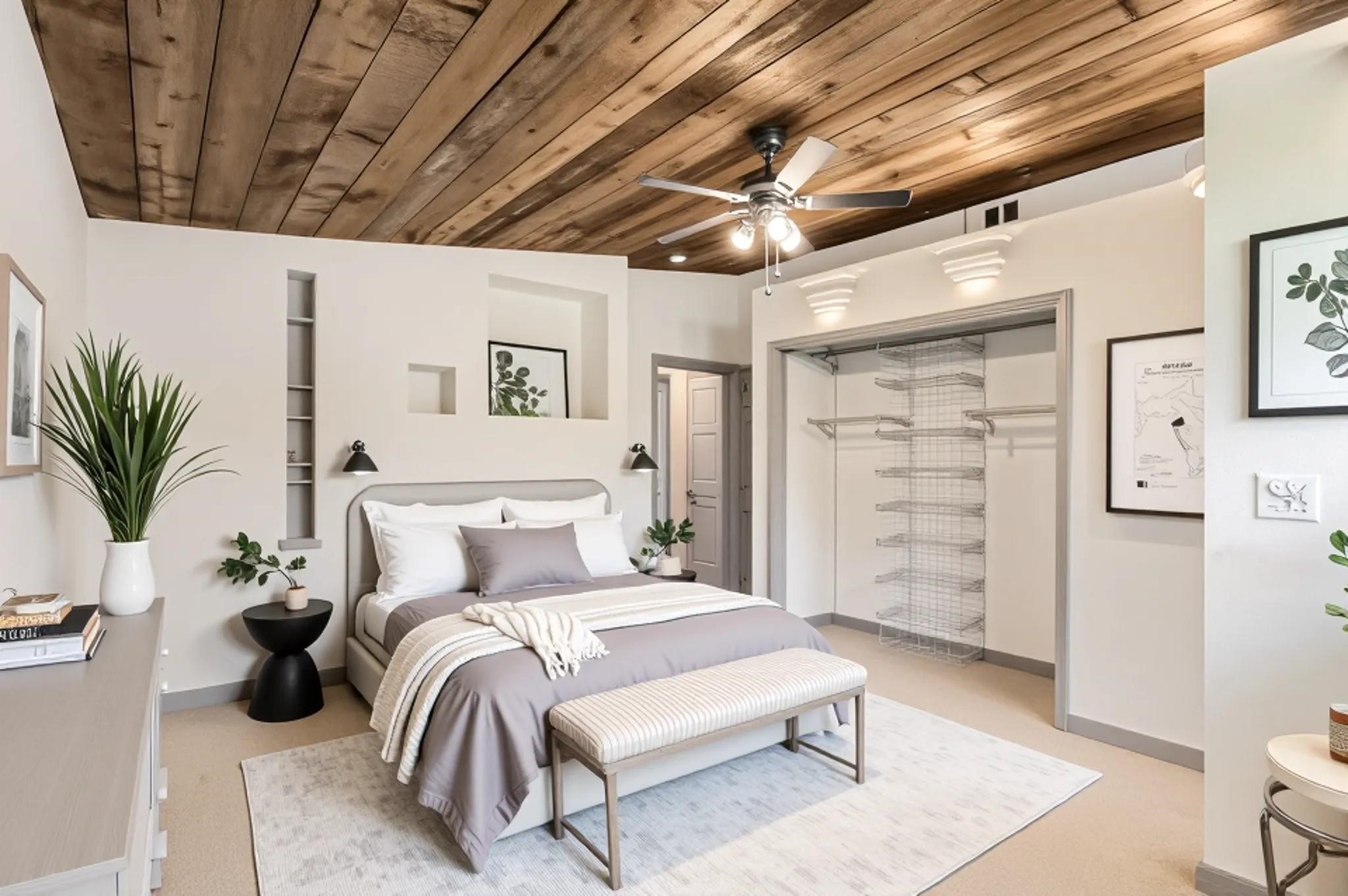 6509 Birdwood Road Houston, TX 77074 - Photo 15 of 26 a spacious bedroom with a bed and a table