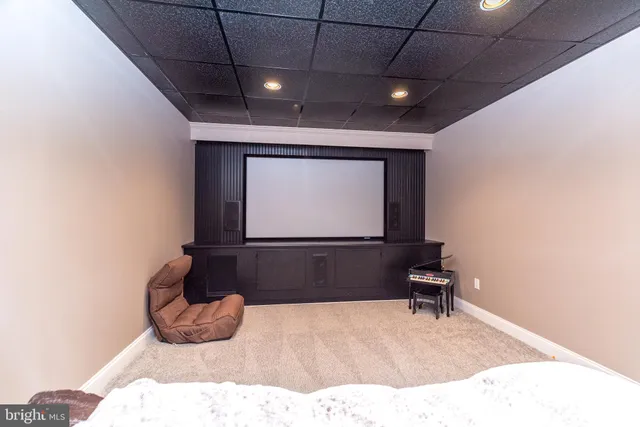 a room with furniture