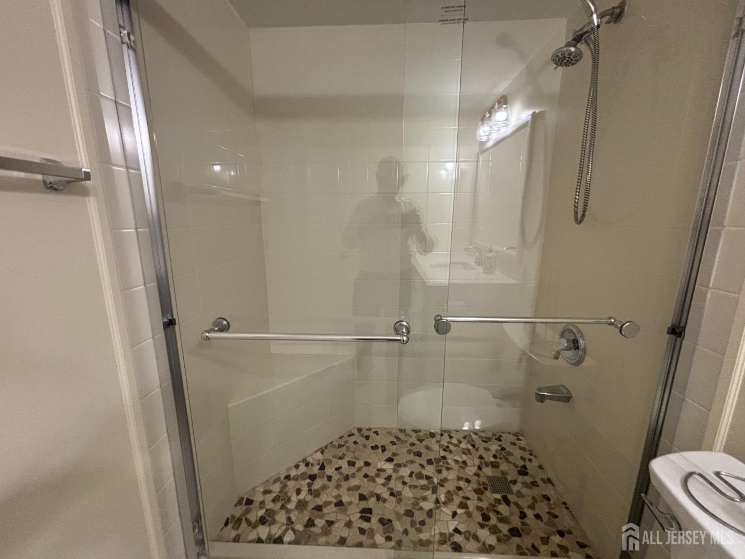 1301 Plymouth Road North Brunswick, NJ 08902 - Photo 14 of 21 a bathroom with a shower and a toilet