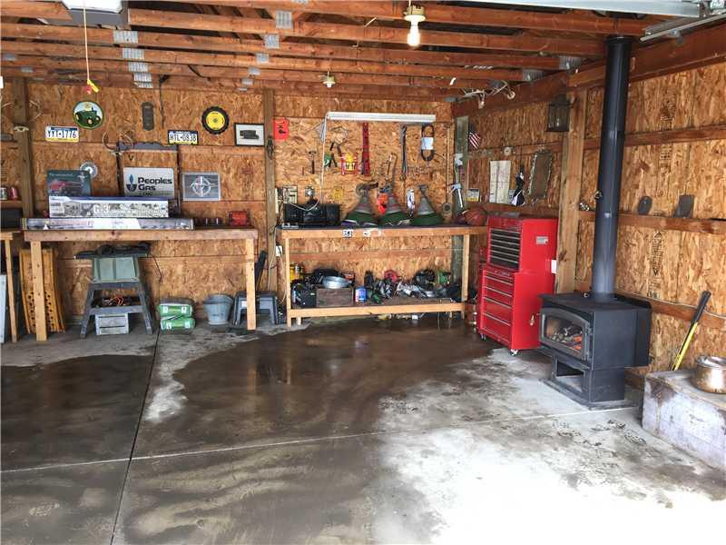 222 Little Blue Road Georgetown, PA 15043 - Photo 21 of 25 Parking Lot/Garage. 2 car detached garage with woodburner.