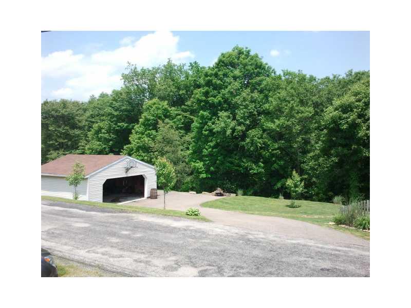 222 Little Blue Road Georgetown, PA 15043 - Photo 4 of 25 Parking Lot/Garage. 2 car detached garage with woodburner.