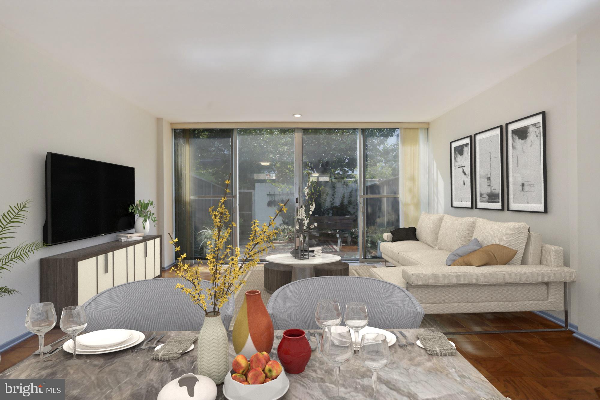 Living/Dining Room - virtually staged