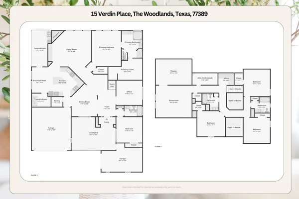 $945,000 | 15 Verdin Place, The Woodlands, TX 77389