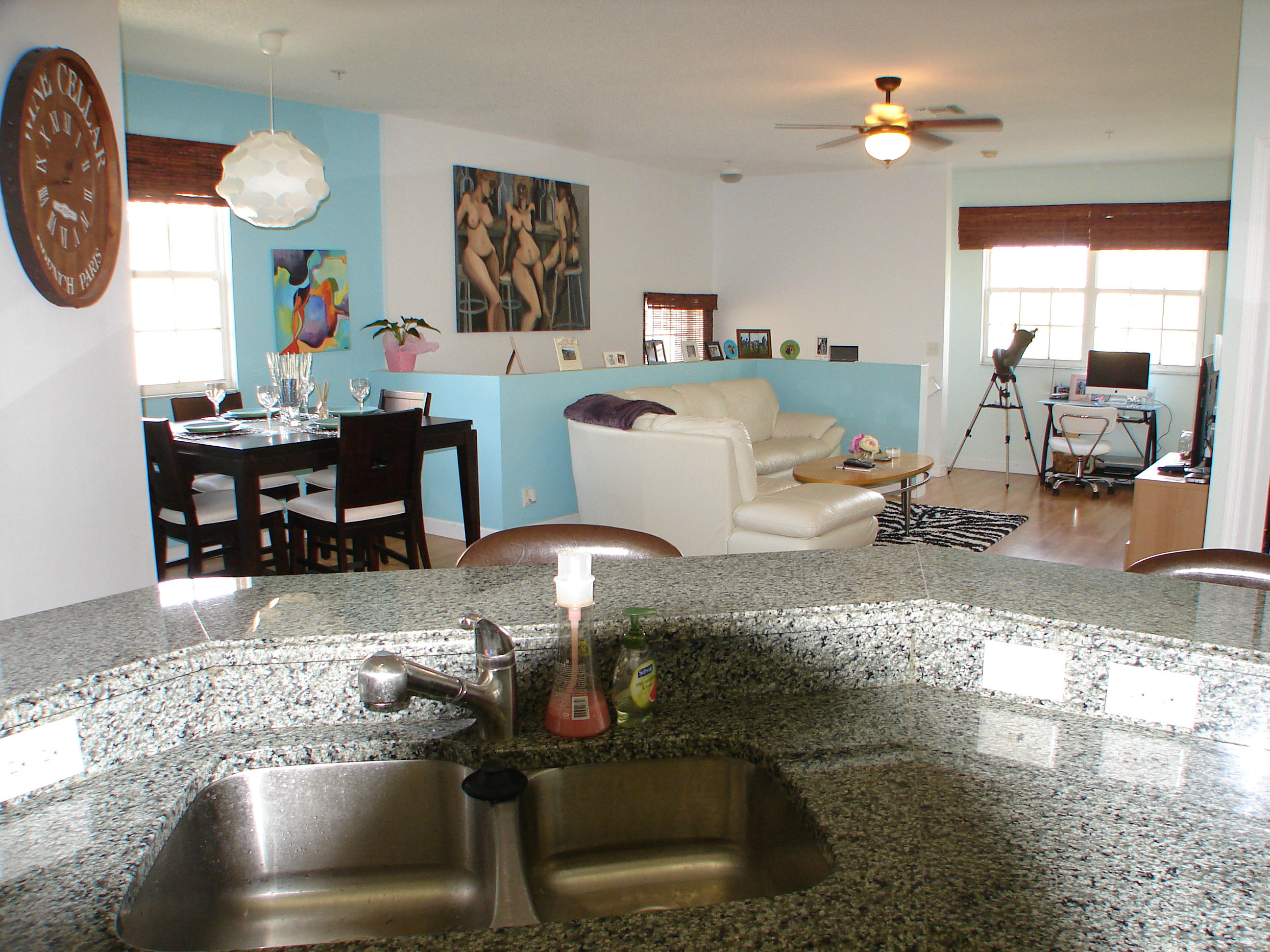 112 Lighthouse Circle, Unit B Jupiter, FL 33469 - Photo 5 of 22 Living view from Kitchen