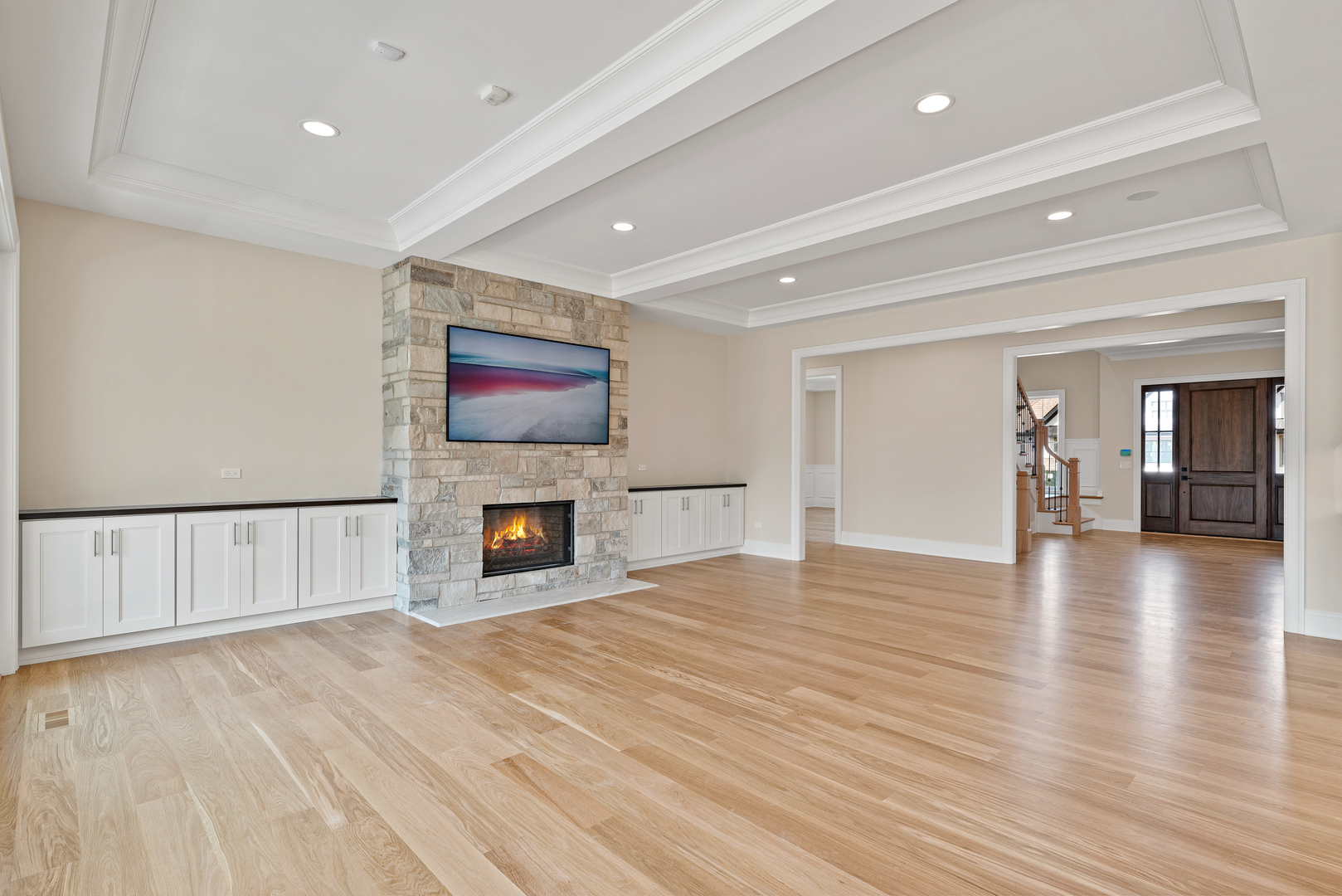1959 Windridge Drive Lake Forest, IL 60045 - Photo 12 of 64 a view of a livingroom with wooden floor and a fireplace