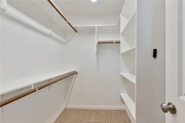 a view of walk in closet