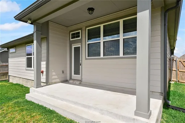 a backyard of a house