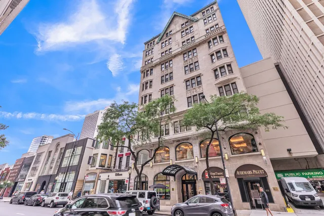 a front view of a building