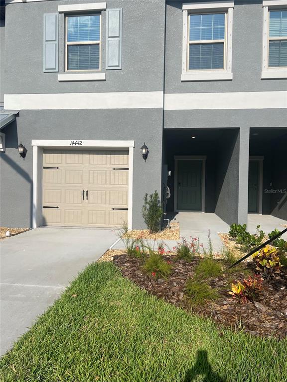 a front view of a house