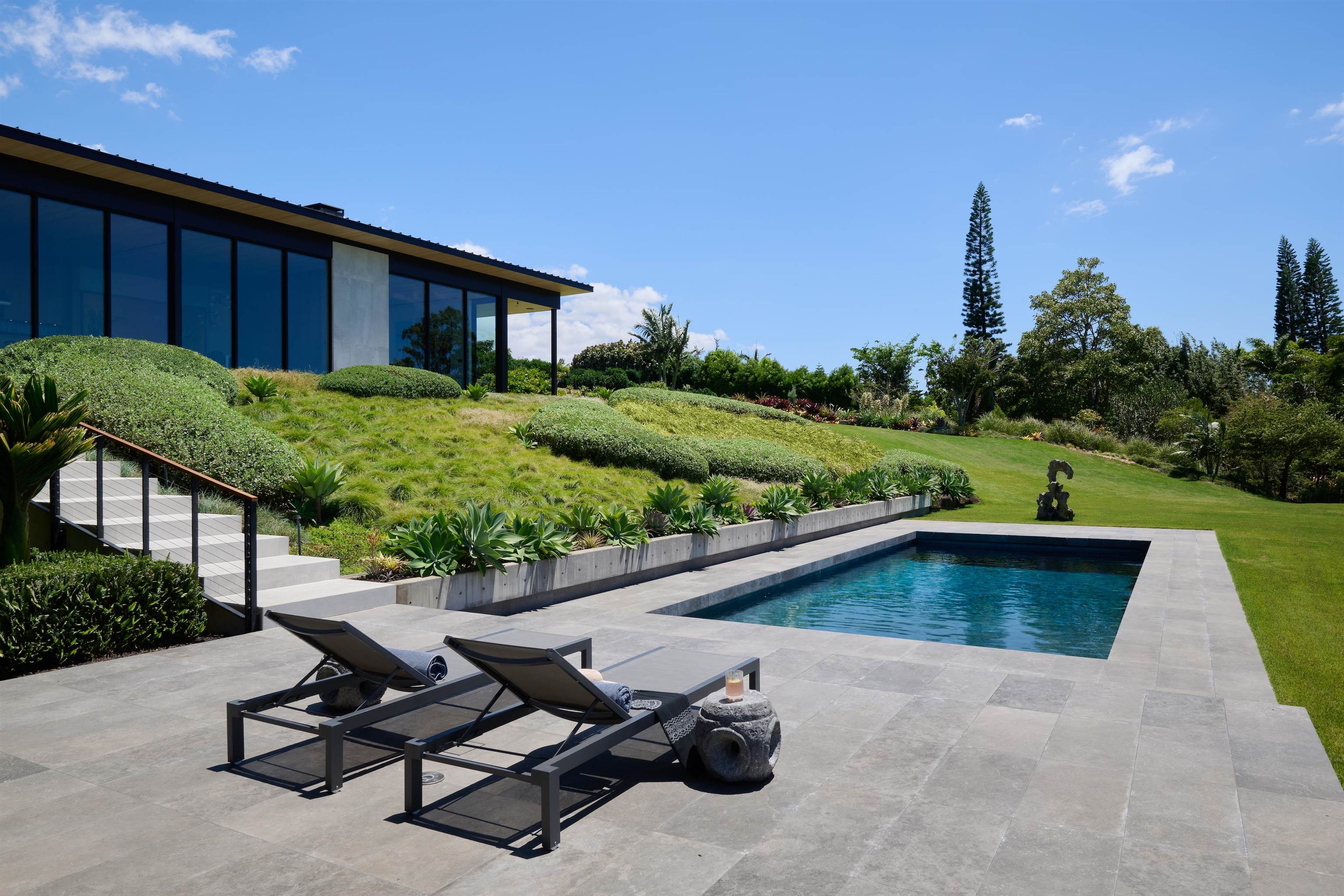1642 West Kuiaha Road Haiku, HI 96708 - Photo 42 of 50 a view of swimming pool with outdoor seating and plants