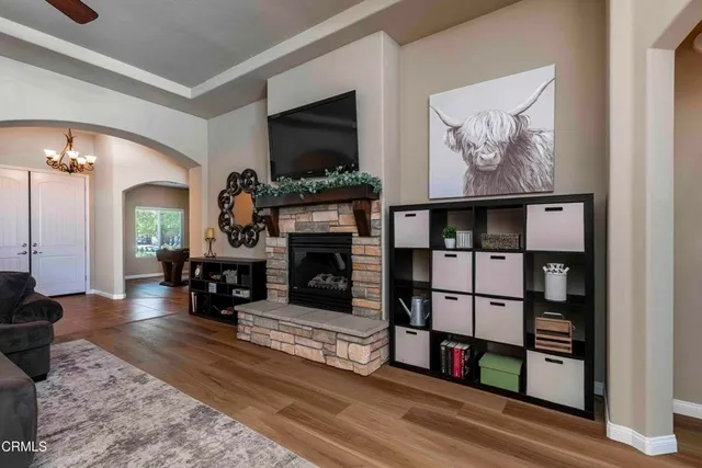 a kitchen with a sink and a refrigerator